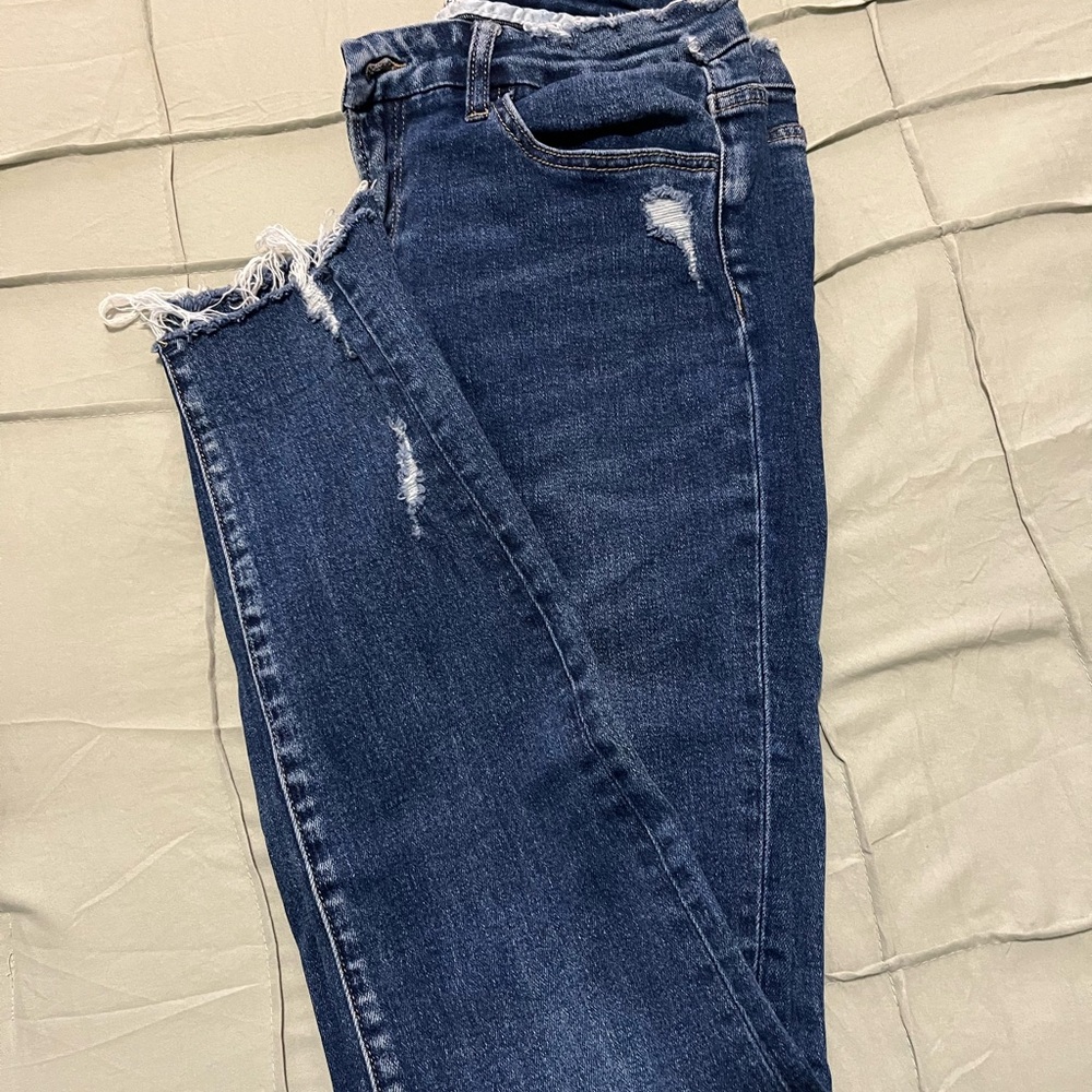 Vervet Classic Dark Blue Skinny Jeans for Women